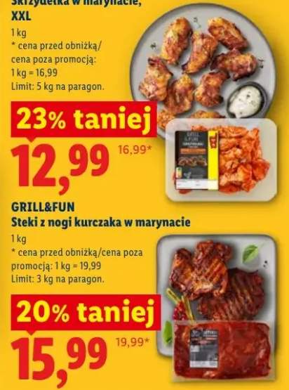 Steki z nogi kurczaka w marynacie Grill&Fun