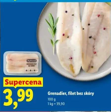 Grenadier filet bez skóry