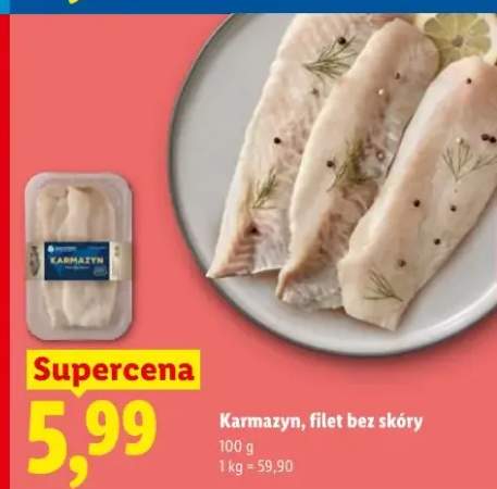 Karmazyn filet bez skóry