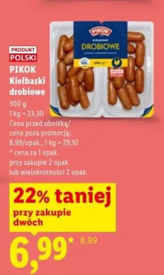 Kiełbaski drobiowe Pikok