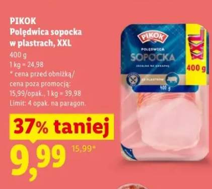 Polędwica sopocka w plastrach XXL Pikok