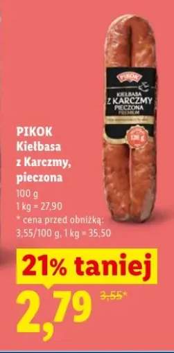 Kiełbasa z Karczmy pieczona Pikok