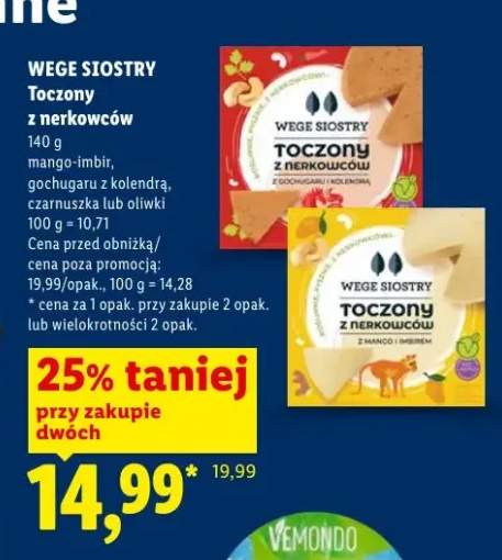 Toczony z nerkowców czarnuszka lub oliwki Wege Siostry