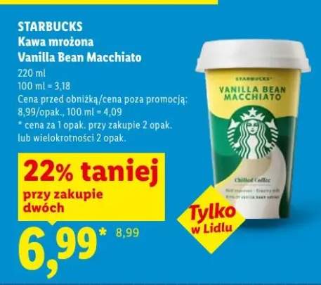 Kawa mrożona Vanilla Bean Macchiato Starbucks