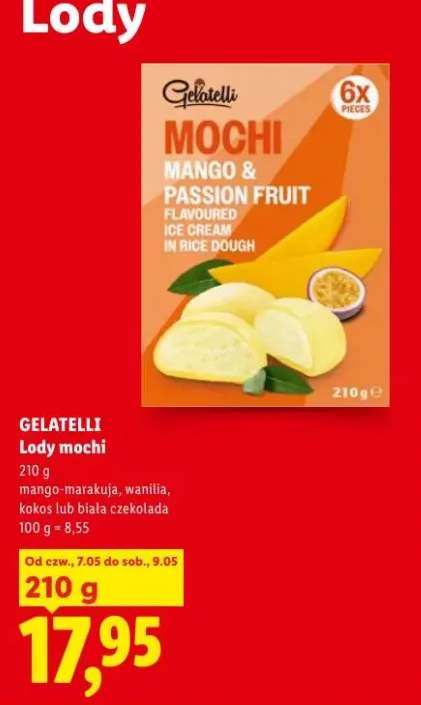 Lody mochi mango-marakuja Gelatelli