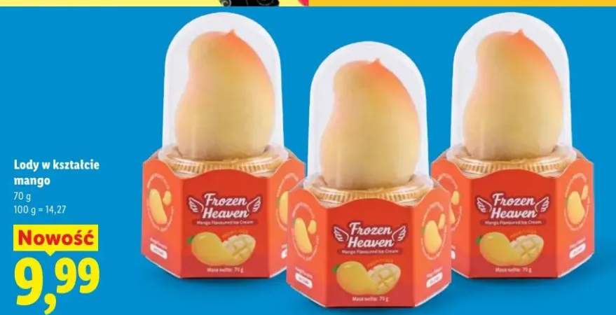 Lody w kształcie mango Frozen Heaven