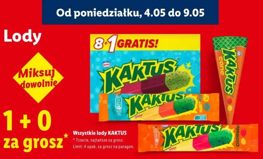 Lody Kaktus Nestlé
