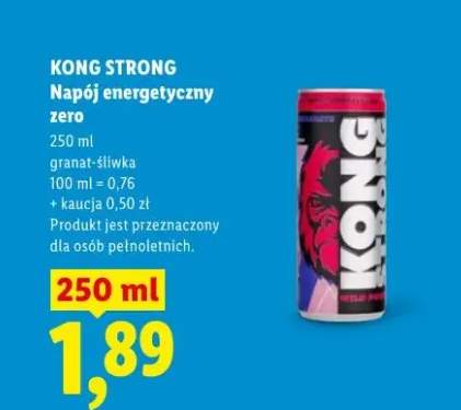 Napój energetyczny zero Kong Strong granat-śliwka