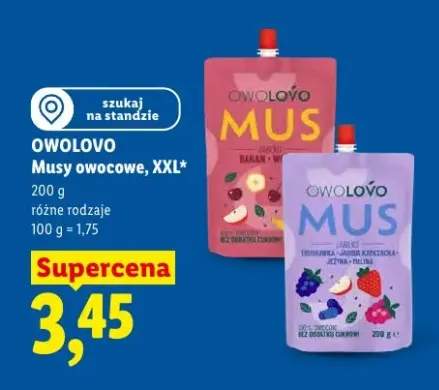 Mus owocowy Owolovo XXL