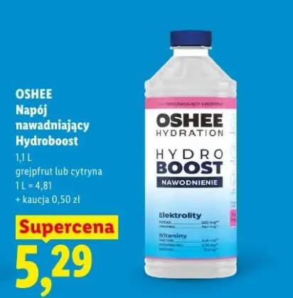 Napój nawadniający Hydroboost Oshee cytryna