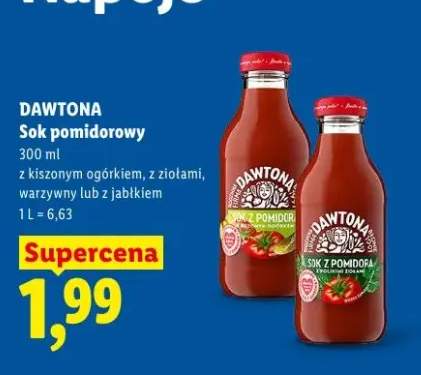 Sok pomidorowy Dawtona z kiszonym ogórkiem