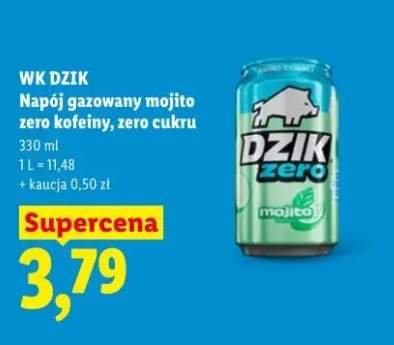 Napój gazowany mojito zero kofeiny zero cukru WK Dzik