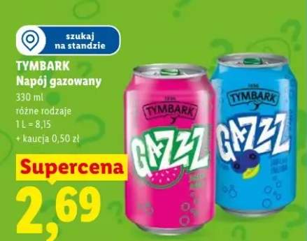 Napój gazowany Tymbark Gazzz jabłko-jagoda