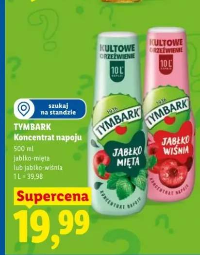 Koncentrat napoju Tymbark jabłko-mięta