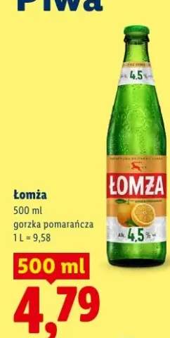 Piwo Łomża gorzka pomarańcza
