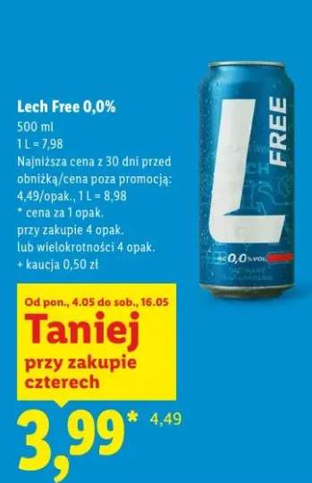 Piwo bezalkoholowe Lech Free 0,0%