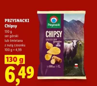Chipsy Przysnacki ser górski