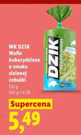 Wafle kukurydziane WK Dzik o smaku zielonej cebulki