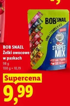 Żelki owocowe w paskach Bob Snail Stripes Mix