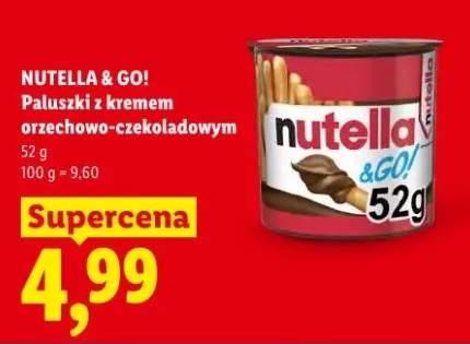 Paluszki z kremem orzechowo-czekoladowym Nutella & Go!