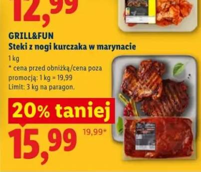 Steki z nogi kurczaka w marynacie Grill&Fun