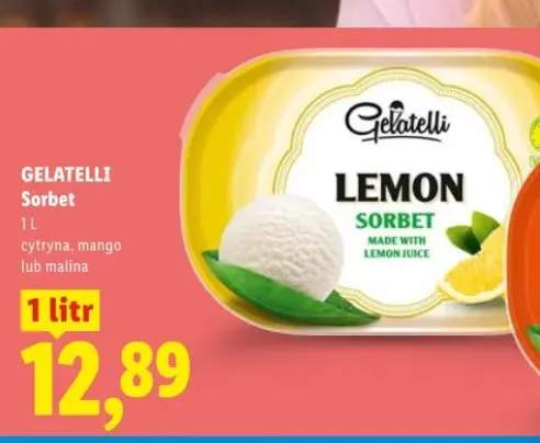 Sorbet cytrynowy Gelatelli
