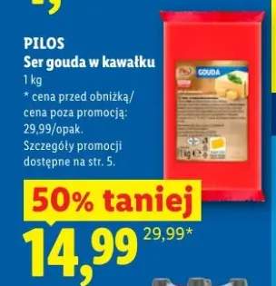 Ser gouda w kawałku Pilos