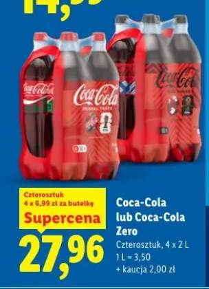 Napój gazowany Coca-Cola 4-pak 2l