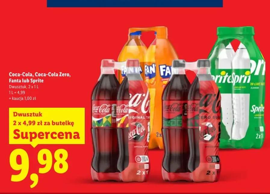 Napój gazowany Sprite 2-pak 1l