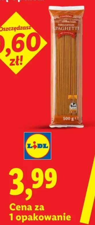 Makaron spaghetti pełnoziarnisty Combino
