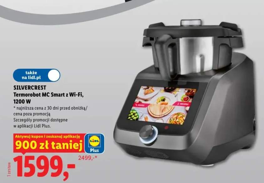 Termorobot SILVERCREST MC Smart z Wi-Fi 1200W