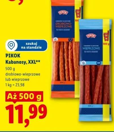 Kabanosy wieprzowe XXL PIKOK