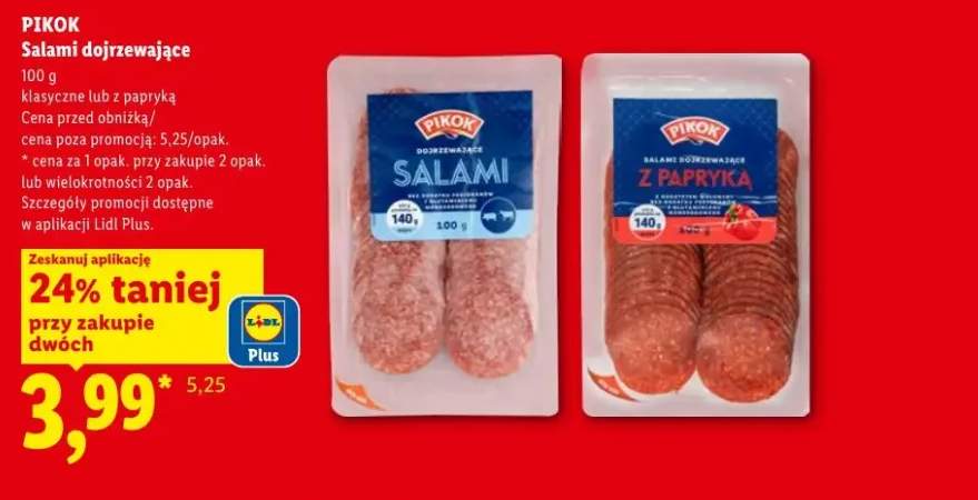 Salami dojrzewające z papryką PIKOK