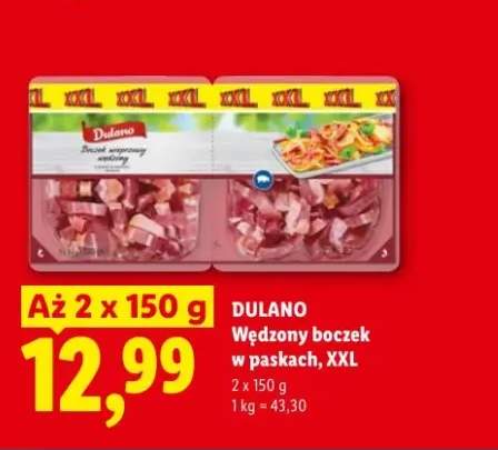 Wędzony boczek w paskach XXL DULANO 2-pak 150g
