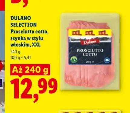 Prosciutto cotto szynka w stylu włoskim Dulano Selection XXL