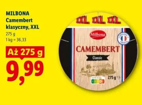 Ser Camembert klasyczny Milbona XXL