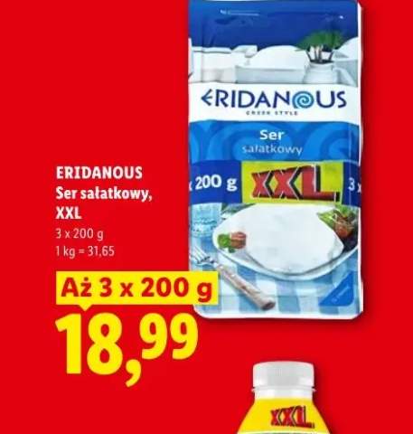 Ser sałatkowy XXL Eridanous 3-pak 200g