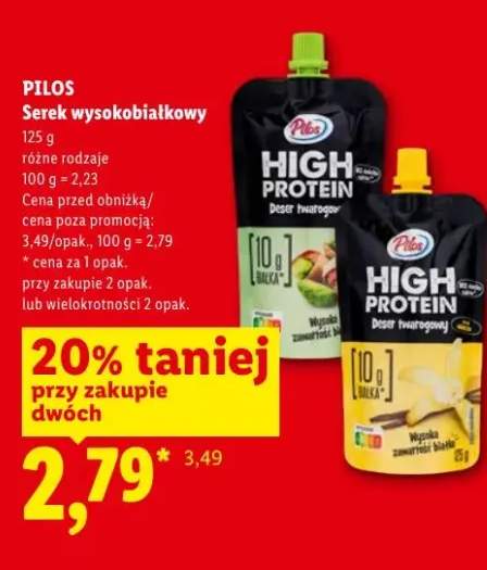 Serek wysokobiałkowy waniliowy PILOS