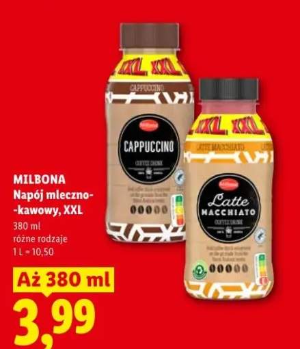 Napój mleczno-kawowy Cappuccino XXL MILBONA