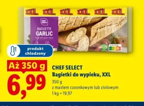 Bagietki do wypieku z masłem czosnkowym Chef Select XXL