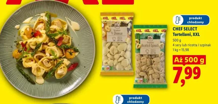 Tortelloni CHEF SELECT XXL ricotta i szpinak