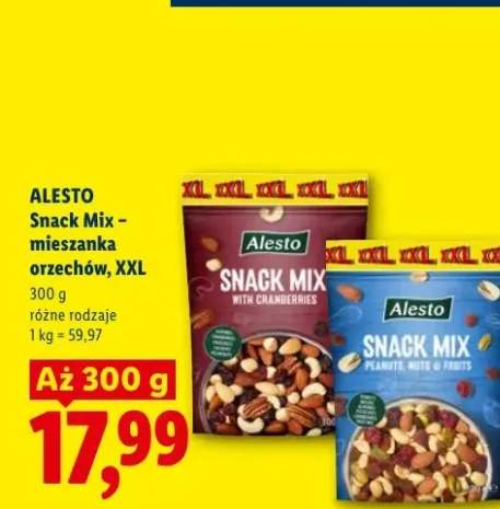 Mieszanka orzechów Alesto Snack Mix Peanuts, Nuts & Fruits XXL
