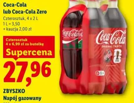 Napój gazowany Coca-Cola Zero 4-pak 2l