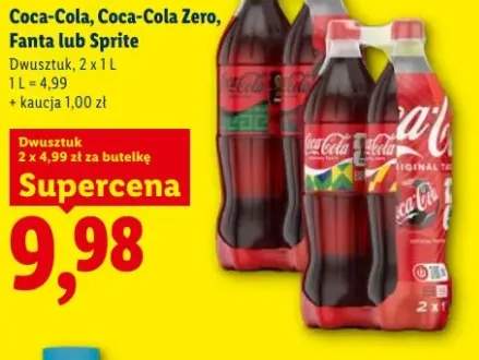 Napój gazowany Coca-Cola Zero 2-pak 1l