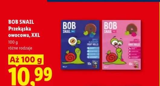 Przekąska owocowa Apple-Blueberry XXL Bob Snail