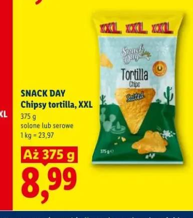 Chipsy tortilla serowe XXL Snack Day