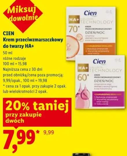 Krem przeciwzmarszczkowy do twarzy HA+ Cien