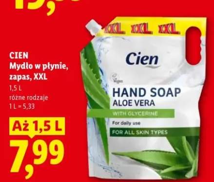Mydło w płynie zapas XXL CIEN