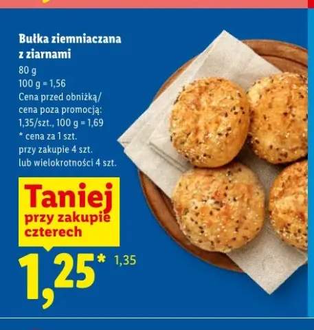 Bułka ziemniaczana z ziarnami