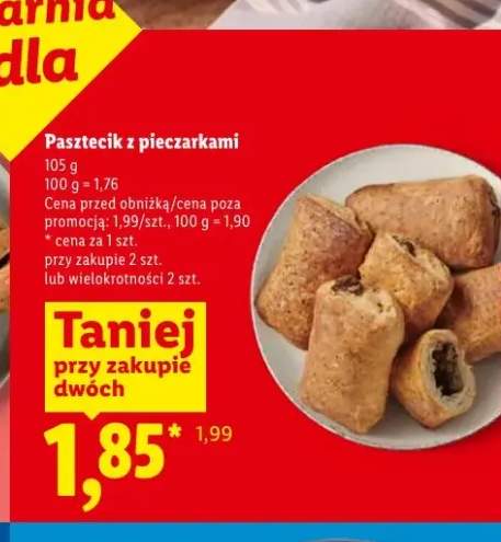 Pasztecik z pieczarkami